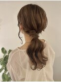 ローポニーアレンジ