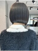 髪質改善ストレートで艶々ストレートぷつっとボブ【原宿】