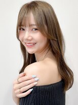 レア 表参道(L'ea)&nbsp;黒髪クラゲヘアーオリーブグレー小顔ココアベージュ