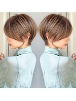 ショートボブ髪型20代30代前髪あり前髪なし面長丸顔【荒牧】AY
