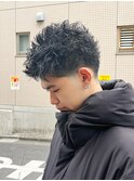 スパイキーパーマツイストスパイラルパーマメンズマッシュ