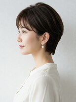 40代/50代/60代ひし形小顔ショートボブ絶壁解消白髪ぼかし△28