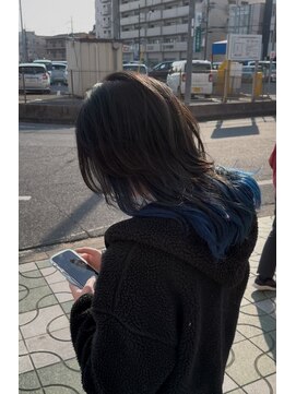 ヘアーテラスエム 奈良店(hair terrace M) 【インナーカラー】ブルー