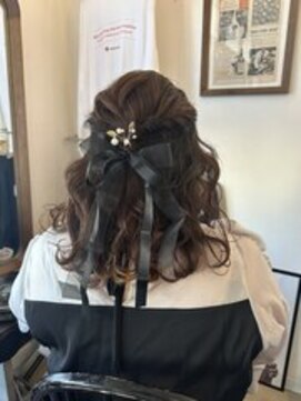 ジーン カットクラブ レディース(GENE CUTCLUB Lady's) リボンハーフアップアレンジ