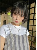 シンプル前下がりショートヘア♪