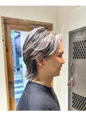 メンズパーマ　ツイスパ　波巻き　メンズバレイヤージュ