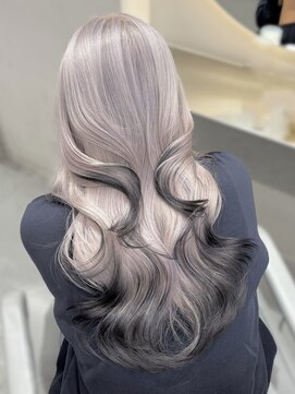 ソル ジングウマエ(SOL JINGUMAE) mayu//ホワイトアッシュグレージュシルバーエンドカラーデザイン