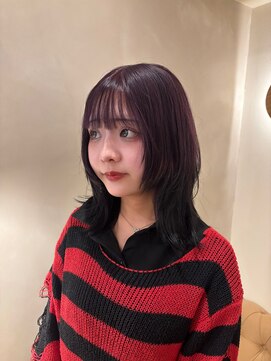 ラヴィズム 名駅店(LUVISM) ミディアム/ボブ/レイヤー/パーマ/艶カラー/顔周りレイヤー