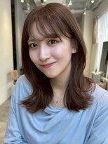 ノイ 銀座(noi)&nbsp;顔周りレイヤーカットくびれヘアミルクティーベージュカラー韓国