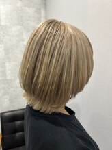 グランヘアー 神居店(GRAN HAIR) ボブレイヤー×ハイトーンベージュ