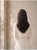 美髪ストレート×アッシュブラウン