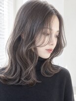 シンク オモテサンドウ(sync omotesando)&nbsp;アッシュグレージュ/グレージュカラー/前髪なし/髪質改善