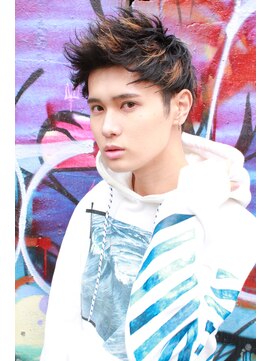 シン(syn) アップバング/ツーブロックマッシュ/束感/波巻き