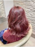 ダブルカラーで作るスウィートな”THE・ピンクカラー”♪