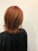 デコラ DECOR&nbsp;切りっぱなしボブ×オレンジベージュ