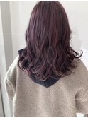 ハイライトのWカラーで作るベリーピンク♪