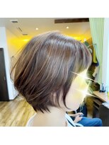 美容室 笑顔&nbsp;ナチュラル丸みミディアムショート