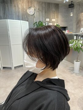 ジーグロウ 札幌大通(G grow) 【G grow】大人暗髪ショート×ステップボーンカット◎30代40代