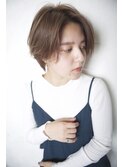 ハンサムショート/ミルクティーアッシュ/20代30代40代/錦糸町