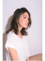 ヘアリゾートエーアイ 北千住店(hair resort Ai)&nbsp;セミロング/マロンベージュ/Ａラインボブ/かきあげ/北千住