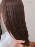 髪質改善　ストレートロングヘア