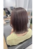 切りっぱなしボブ×大人カラー