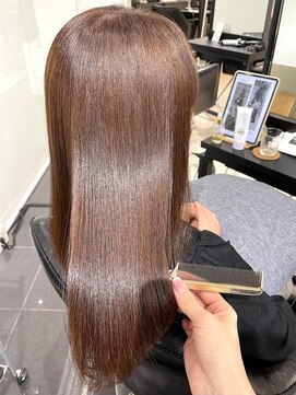 ラブクロムトーキョー オモテサンドウ(LOVECHROME OMOTESANDO) 髪質改善美髪縮毛矯正大人かわいいココアベージュ