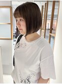 "久保田"前下がりまとまるぷつっとボブブリーチ縮毛ストレート