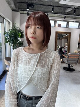 アドア 横浜(ADORE) 【ADORE横浜】ボブ×ピンクベージュ