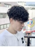 八王子/八王子駅/波巻きスパイラルパーマ/メンズパーマ/眉毛