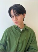 メンズ韓国ヘアー　センターパート/10代20代30代