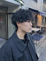 オムファミーユラグ(homme, famille raugh) スパイラルパーマ