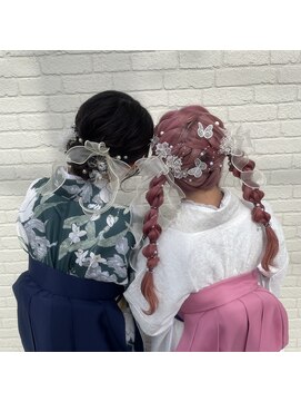 カメリアヘアサロン サッポロ(Camellia hair salon SAPPORO) 友達と一緒に、成人式ヘアセット♪
