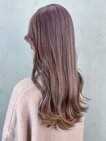 アイティーバイアルバム 下北沢店(IT by ALBUM)&nbsp;ミルクティーピンクレイヤーロンググレージュカラー_ba485931