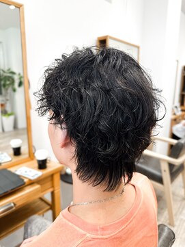 セイドット フクオカ(Say.FUKUOKA) 【メンズ★大名】センターパートウルフ×スパイラルパーマ