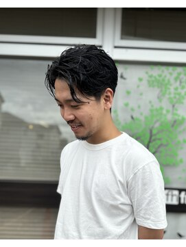 フレームヘア frame hair メンズセンターパート