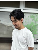 フレームヘア frame hair メンズセンターパート