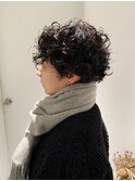 くるくるパーマ/ハンサムショート