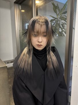レコ 渋谷(LECO) シャギーウルフハイトーンアニマルデザイン