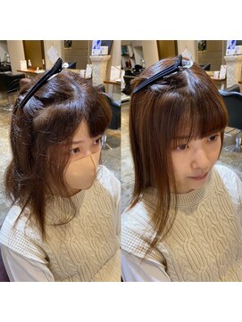ヘアモイジャ(Hair Moija) 髪質改善前髪ストレート