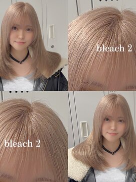 ベレーザ 渋谷(BELEZA) 12872ミルクティーベージュ姫カットレイヤー韓国くすみベージュ