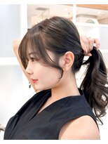 アマトウキョウ アユンチェ(AMA TOKYO×AYUNCHE) 韓国ヘア 2wayバング レイヤーカット くびれヘア 顔周り/