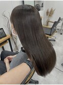 夏カラー　オリーブブラウン