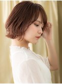 大人美人イヤリングカラー外ハネボブくびれヘアY越谷30代40代