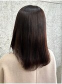 ストレート 髪質改善 艶髪 ミディアム 縮毛矯正 20代 30代 美髪
