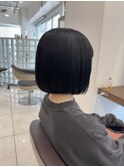 あご下2センチ内巻きボブ
