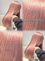 ベレーザ 渋谷(BELEZA)&nbsp;17284全頭ブリーチリバタフライカットヨシンモリバーガンディ