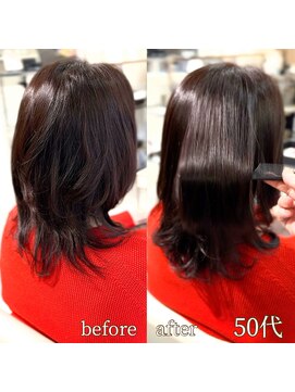 艶髪make プラチナ髪質改善トリートメントカット+艶カラー 36