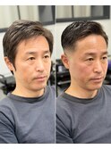 大人の刈り上げフェード