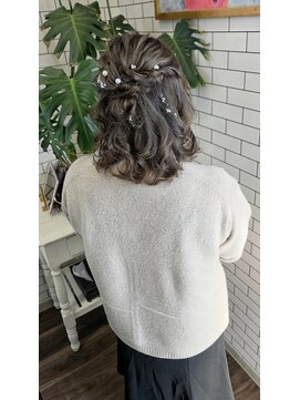 リール(THE RIRE.) *THERIRE. 結婚式お呼ばれ×リボンハーフアップ*